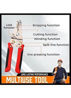 kesig kesig Multifunction Wire Plier Tool 2023 Upgrade MultiFunctional Wire Splitting Pliers Stainless Steel Electrical Stripping Tool  - Image 4