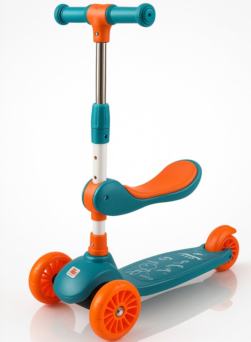 3-Wheel Plastic Scooter with Double Seat, 3 Height Levels 24-4 from 3A - Image 1
