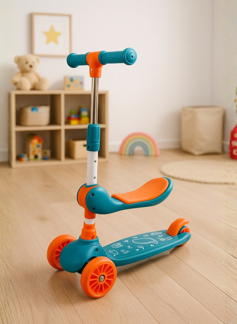 3-Wheel Plastic Scooter with Double Seat, 3 Height Levels 24-4 from 3A - Image 3