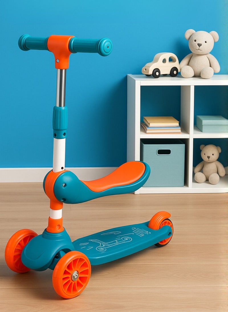 3-Wheel Plastic Scooter with Double Seat, 3 Height Levels 24-4 from 3A - Image 5