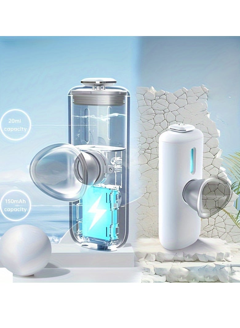 Verci Ultra-Hydrating Nano Facial Mist Sprayer - Usb Rechargeable, Portable Mini Atomizer For Eye Relief & Skin Care, Alcohol-Free, Ideal For Daily Use  - Image 4