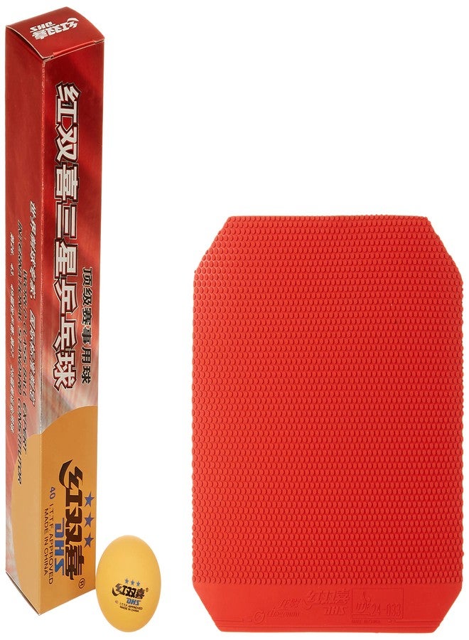 دي إتش أس مطاط تي تي دي إن دي إتش إس مع كرة تي تي دي إتش إس 40 مم 3 نجوم برتقالي (علبة 48 قطعة) - Image 1