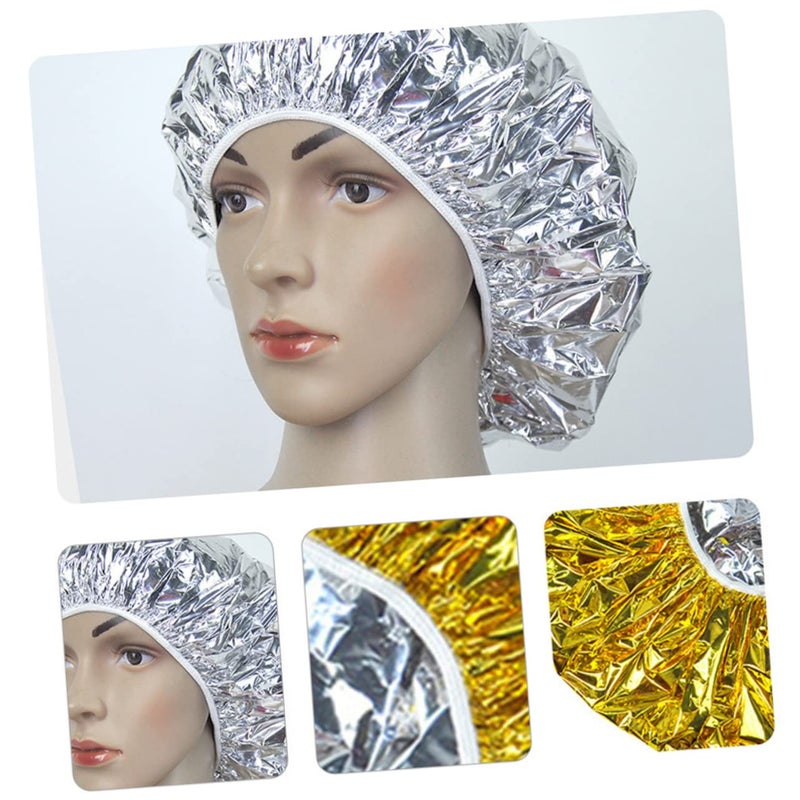 Precision polished solid material Baluue 5pcs Aluminum Foil Hair Conditioning Cap Heat Insulation Hair Dye Hat for Nourishing Treatments Elastic Fit for All for Salon and Home Use All item simple matching build Fast warehouse picking Globally spread simple design User tested optimized build Temp fluctuation resistant crafted quality Shock rubber edge Global mainstream design picks Stain resistant UV resistant Balanced universal design All environment compatible In-Kingdom stored commodity Cross part assemble fit Minimal design Global standard quality High precision lightweight material Freeze crack proof Most item matching trendy design Transit & use compatible Global simple assemble options Affordable fast purchase options Easy daily handling design Rack sorted local inventory Sand resistant - Image 4