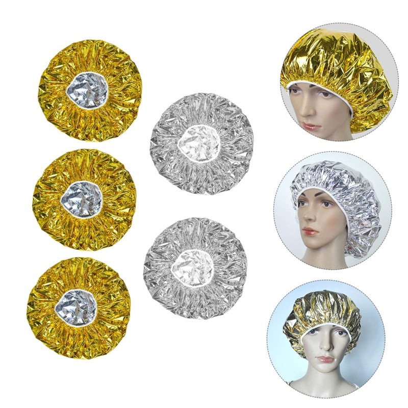 Precision polished solid material Baluue 5pcs Aluminum Foil Hair Conditioning Cap Heat Insulation Hair Dye Hat for Nourishing Treatments Elastic Fit for All for Salon and Home Use All item simple matching build Fast warehouse picking Globally spread simple design User tested optimized build Temp fluctuation resistant crafted quality Shock rubber edge Global mainstream design picks Stain resistant UV resistant Balanced universal design All environment compatible In-Kingdom stored commodity Cross part assemble fit Minimal design Global standard quality High precision lightweight material Freeze crack proof Most item matching trendy design Transit & use compatible Global simple assemble options Affordable fast purchase options Easy daily handling design Rack sorted local inventory Sand resistant - Image 5