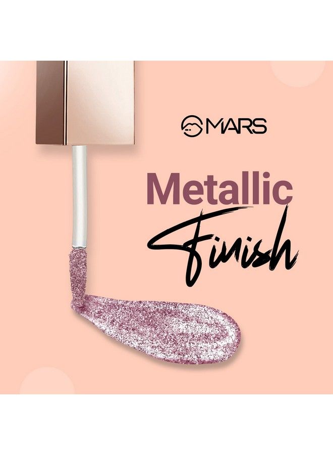 Mars ظلال عيون سائلة معدنية لامعة ؛ مقاومة للماء وذات صبغة عالية ؛ تركيبة انزلاق سلسة (5.5 مل) (07 نيبولا) - Image 3