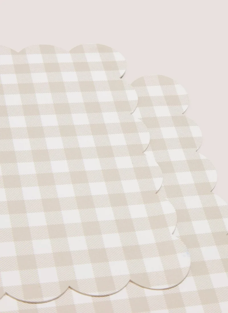 ماتلان 2 Pack Beige Check Placemats