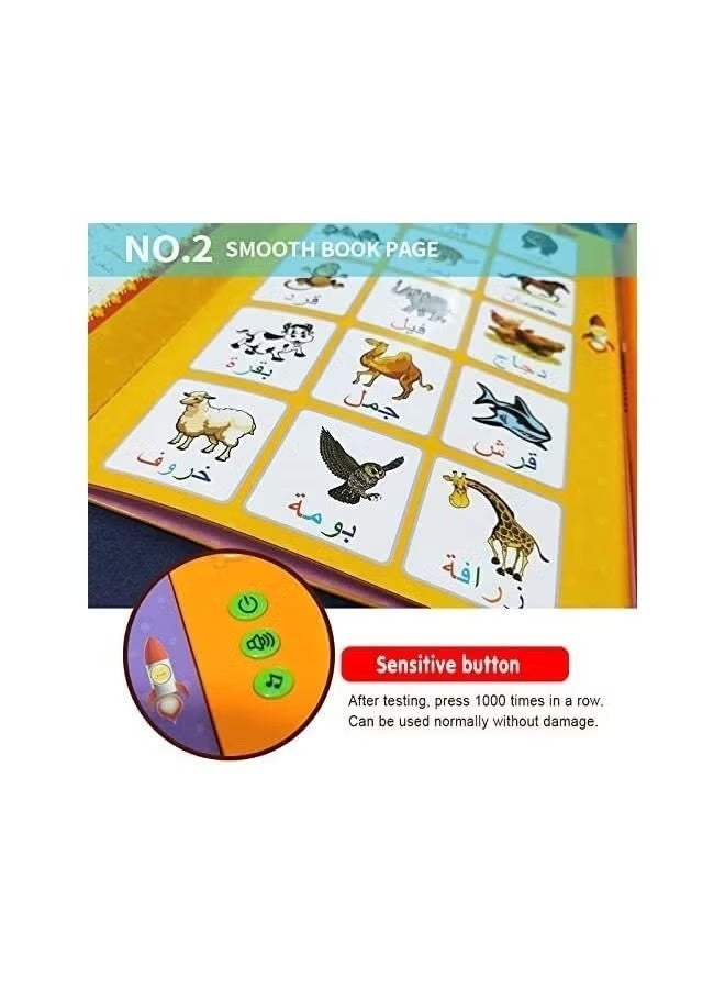 Uclever Educational book for children Arabic language, learning letters, numbers, An interactive books, Speech Therapy, Arabic Preschool Toys. - Image 2