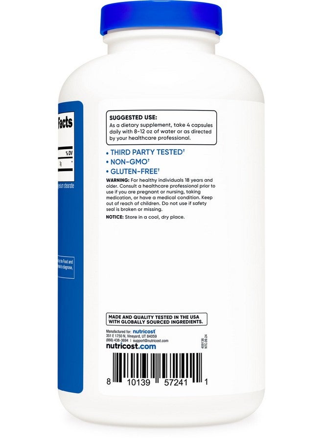 Nutricost نوتريكوست كرياتين مونوهيدرات ميكرونيزيد 3,000 ملغ 500 كبسولة، 125 حصة، 750 ملغ من كرياتين مونوهيدرات لكل كبسولة - Image 4
