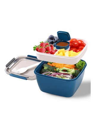 Portable Salad Lunch Container 52 Oz Salad Bowl 4 Compartments with Dressing Cup Large Bento Boxes Meal Prep to Go Containers - pzsku/ZF58C5E9ED3186BCC03C3Z/45/_/1736765369/3ccab91e-c879-4755-aa1c-f569251fabad