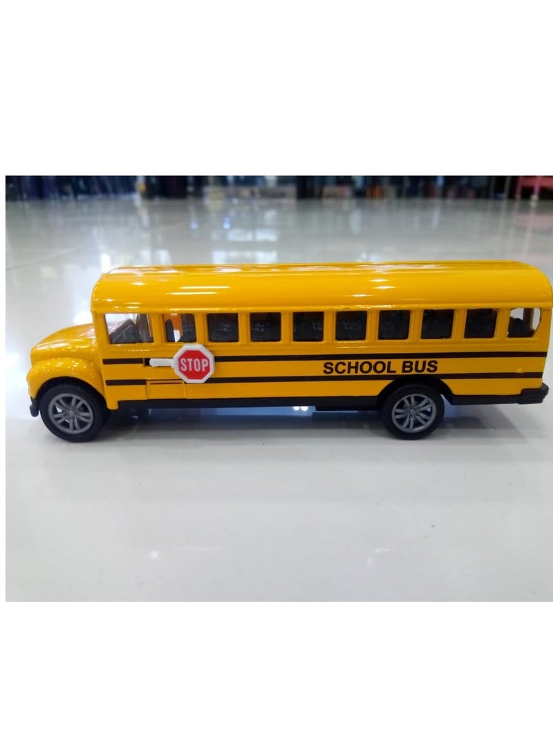 طقم باص المدرسة للأطفال – ٢ قطعة باص مدرسة أصفر بحجم صغير | ألعاب سيارات تعليمية للتخيل والتمثيل | باص مدرسة متين للأطفال للبنين والبنات | هدية مثالية لأعياد الميلاد والحضانة والمرحلة التمهيدية - Image 4