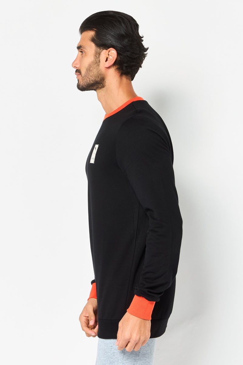 PUMA Men Sportswear Fit One8 Long Sleeve Outdoor Sweatshirt, Black - Image 4