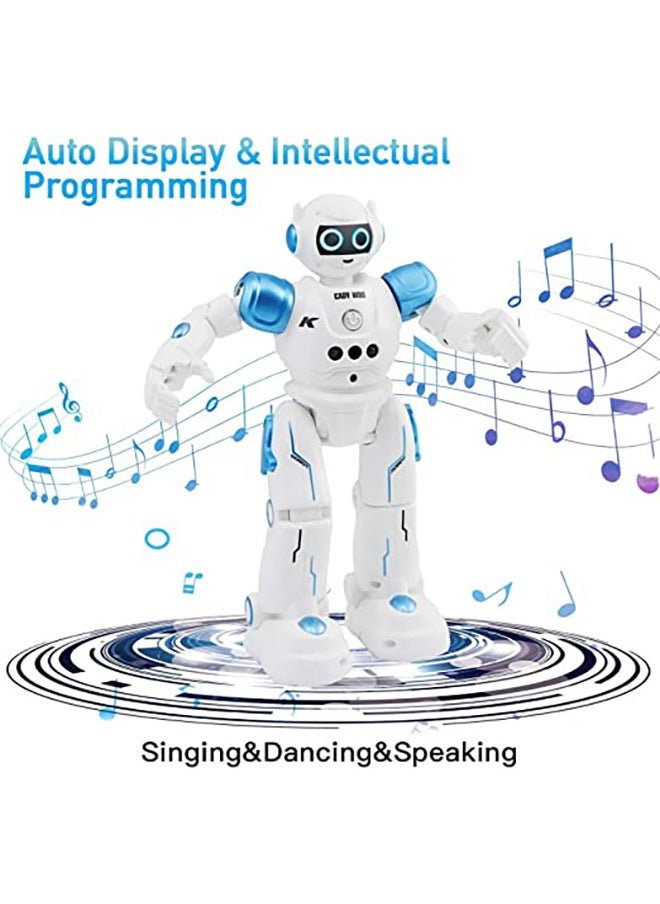 Robot Toys RC Robot for Kids Rechargeable Intelligent Programmable Robot with Infrared Controller,Remote Control Robots Gesture Sensing Robot,Interactive Walking Singing Dancing