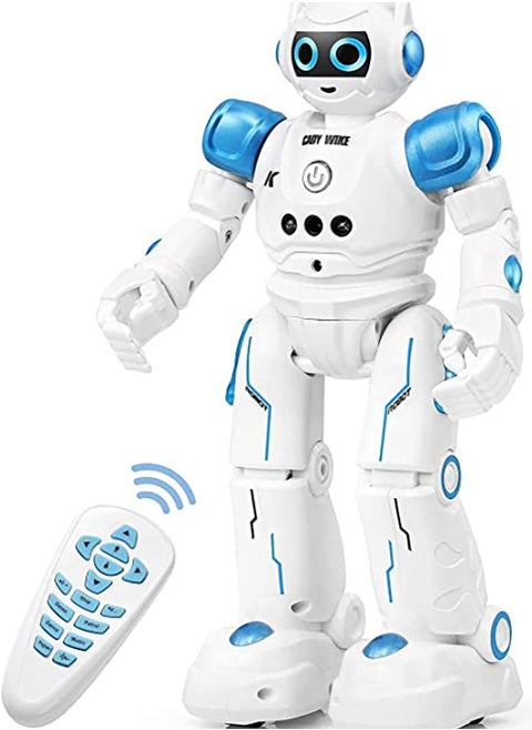 Robot Toys RC Robot for Kids Rechargeable Intelligent Programmable Robot with Infrared Controller,Remote Control Robots Gesture Sensing Robot,Interactive Walking Singing Dancing