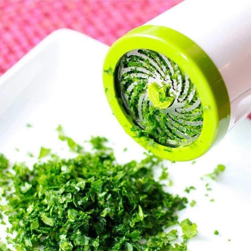 No brands Herb Grinder?ShowTop Spice Mill Parsley Shredder Chopper Vegetable Cutter Garlic Coriander Spice Grinder Crusher Kitchen Accessories - Image 5