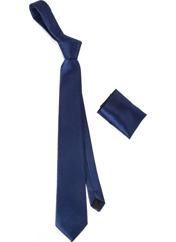 Tudors Classic Handkerchief Navy Blue Men's Tie