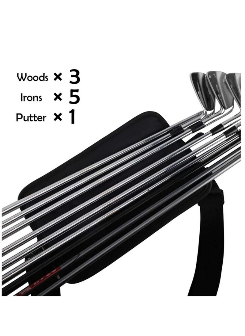 Oasisgalore - Mini Portable Golf Club Bag, Padded Shoulder Strap, Waterproof, Stylish, with Convenient Handles - Image 1