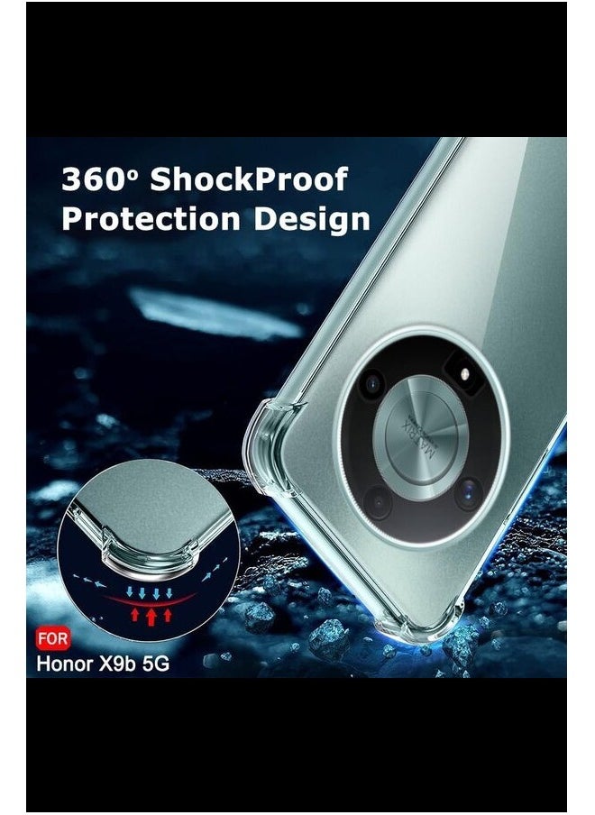 تين تك - جراب شفاف مضاد للصدمات لموبايل هونر اكس 9 بي / Honor X9B بتصميم رائع عالي الجودة وحماية قصوى من تين تيك - شفاف - Image 1