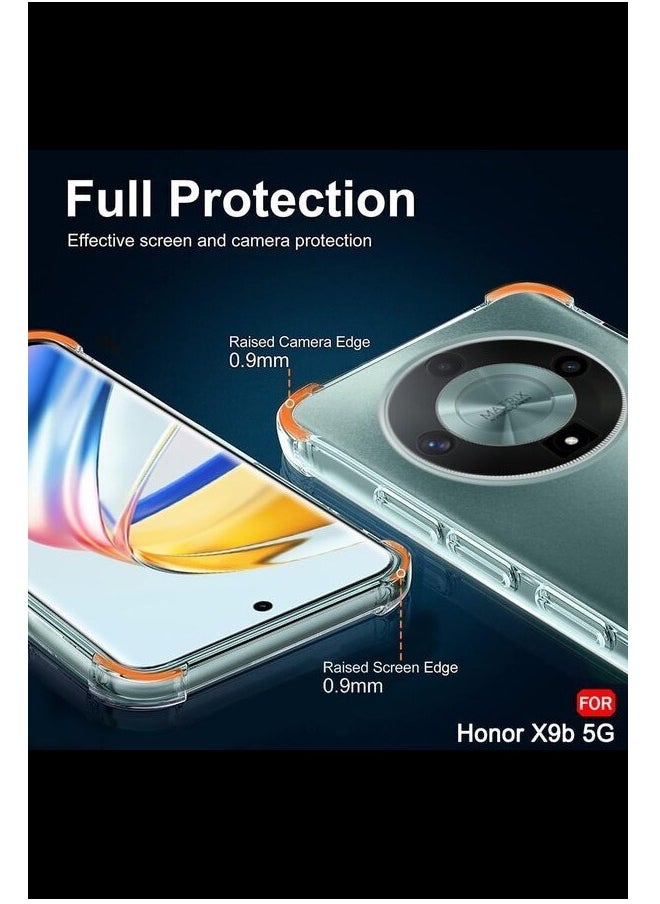 تين تك - جراب شفاف مضاد للصدمات لموبايل هونر اكس 9 بي / Honor X9B بتصميم رائع عالي الجودة وحماية قصوى من تين تيك - شفاف - Image 1