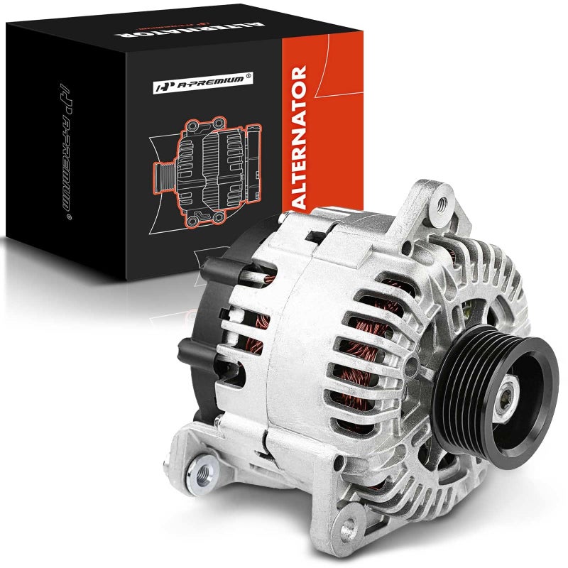 APremium Alternator Compatible with Nissan Frontier 20082019 Pathfinder 20082012 Titan 20082015 Armada 20072015 Xterra Infiniti QX56 Suzuki Equator 40L 56L 12V 130A CW 7Groove Pulley