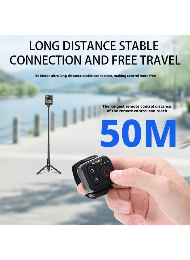 GPS Bluetooth Remote Control for DJI Osmo Action 6/Action 5 Pro 4 3/OSMO 360,GPS Wireless Remote Controller with Wrist Strap,50M Range Camera Smart Accessories - Image 3