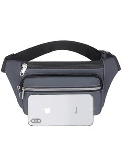 HOOKOR Fanny Pack Waist Packs for Men Women, Waist Bag Hip Pack for Hiking Travel Running Outdoor Sports. (Grey)  - Image 3
