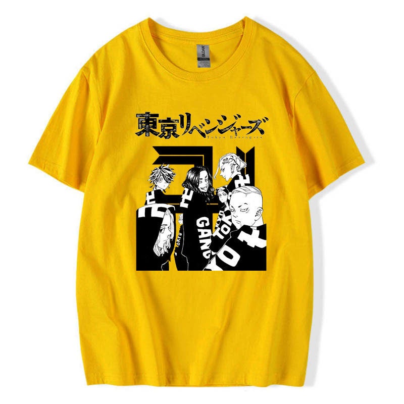 2021 New Tokyo Avengers cartoon anime peripheral short sleeve Youth round neck pullover men's T-shirt women's T-shirt - Image 3