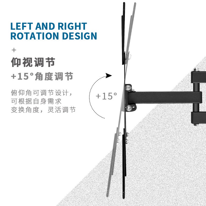 Universal Multi-Function 32-55 Inch Tv Hanger Display Telescopic Rotating Swing Tv Stand X400 Factory - Image 4