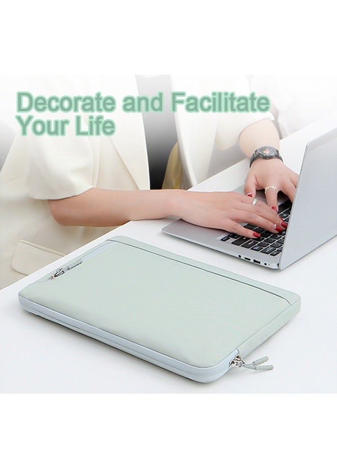 Tablet Case Green Laptop Bag 13/13.3 Protective Sleeve Laptop Pouch Organizer Shockproof Oxford Fabric - Image 5