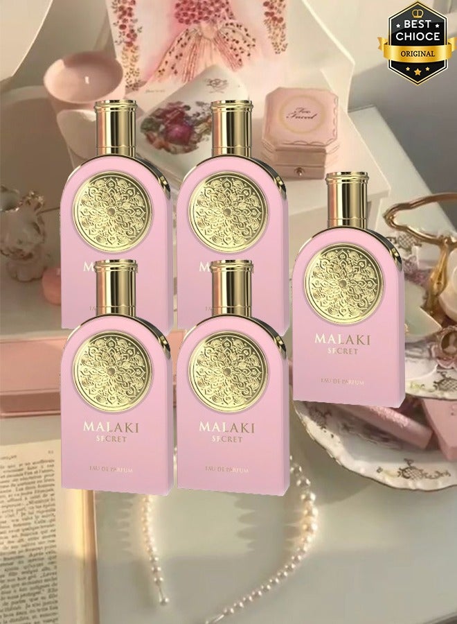 Sahari 5 Pieces Malaki Secret Pink Perfume 100ml EDP - Image 1