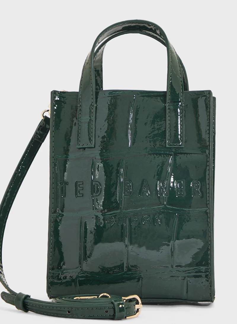 Ted Baker Gatocon Croc Effect Mini Icon Bag