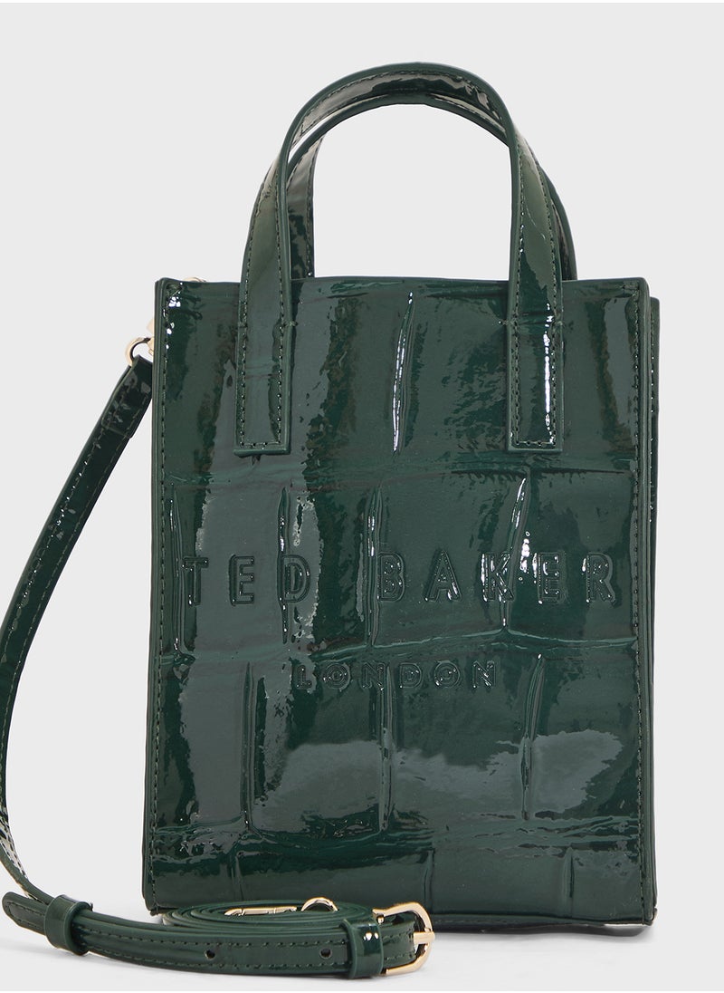 Ted Baker Gatocon Croc Effect Mini Icon Bag  - Image 4