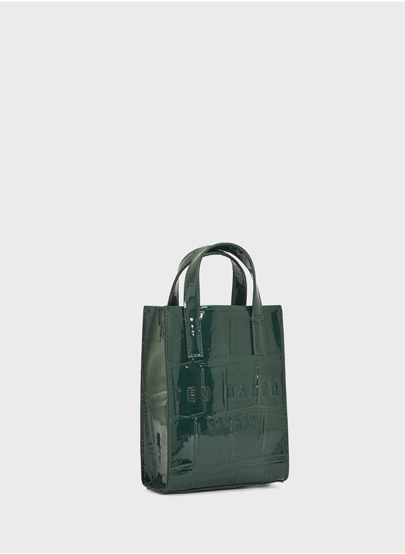 Ted Baker Gatocon Croc Effect Mini Icon Bag  - Image 3