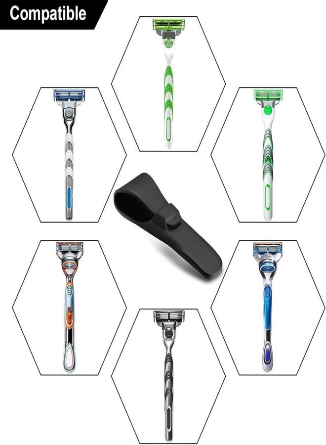Jubobu Silicone Razor Travel Case,Soft Razor Travel Case for Shaver Waterproof Razor Protective Safety Razor Protective Case Travel Carrying Case - Image 4
