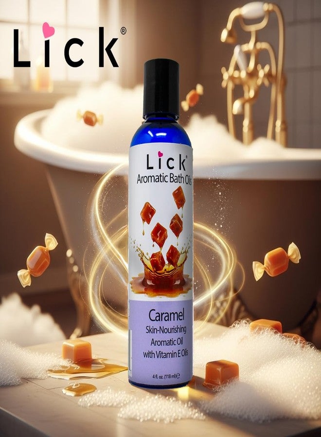 ليك زيت استحمام عطري برائحة الكراميل من ليك - مجموعة روائح الحلويات - زيوت استحمام خفيفة للاسترخاء، 4 أونصة - Image 3