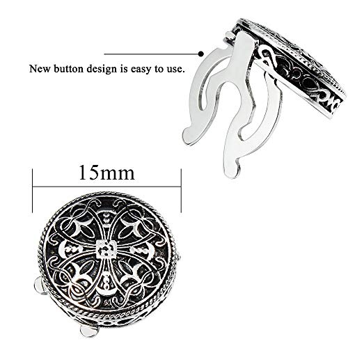 AMITER Button Covers for Men Vintage Cufflinks for Men’s Shirt–Best Cufflinks Gifts for Wedding Party Business - Image 3