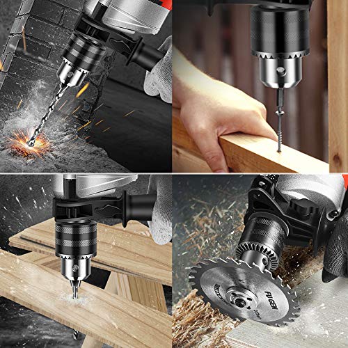 MLD XP10RM drilling machine Reversible 300 watts 2600 rpm With Drill Bit Set PlierTesterWire Cutter Adjustable WrenchClaw Hammer Size 10 mmColorMulti MaterialMetal and Plastic - Image 2