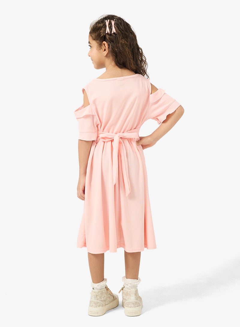 Pinata Pink Frill Summer Dress - Image 2