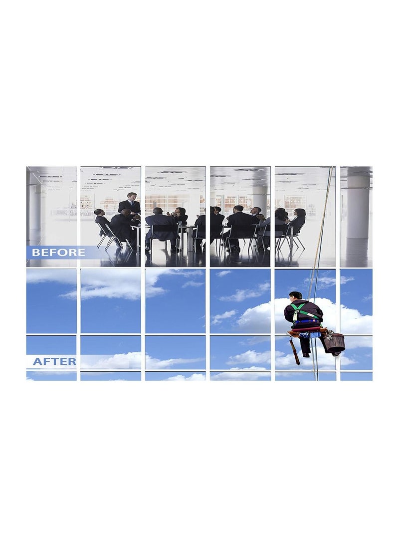 Generic - Window Film One Way,Privacy Self-adhesive Glass Sticker for Home Office,Reflective Mirror Film, Sun Blocking Anti UV Window Tint - Image 1