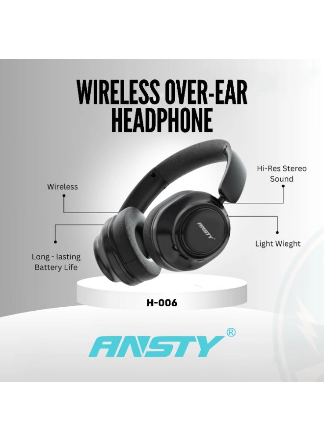 ANSTY H-006 Business Bluetooth Headset - Ergonomic Design, Long Battery Life, Crystal Clear Calls, and Universal Compatibility - Image 1