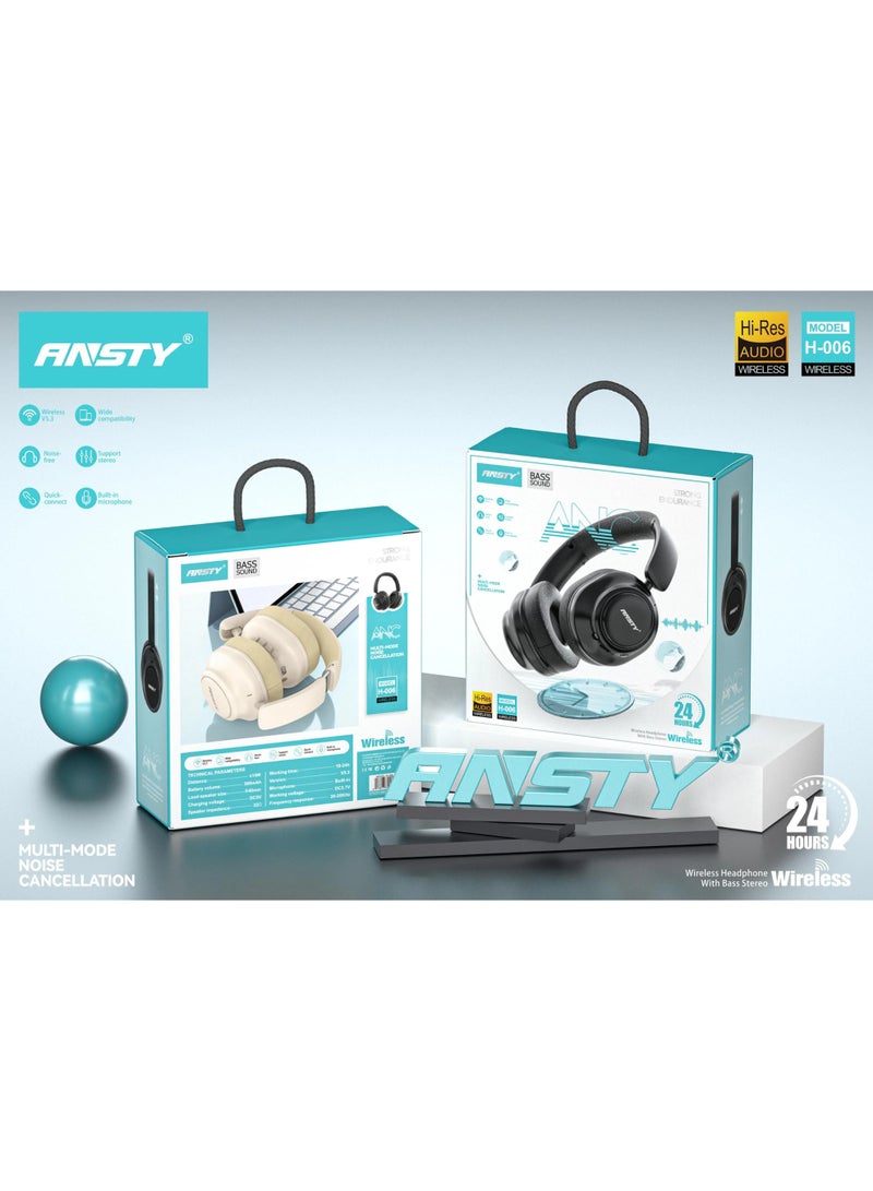 ANSTY H-006 Business Bluetooth Headset - Ergonomic Design, Long Battery Life, Crystal Clear Calls, and Universal Compatibility - Image 4