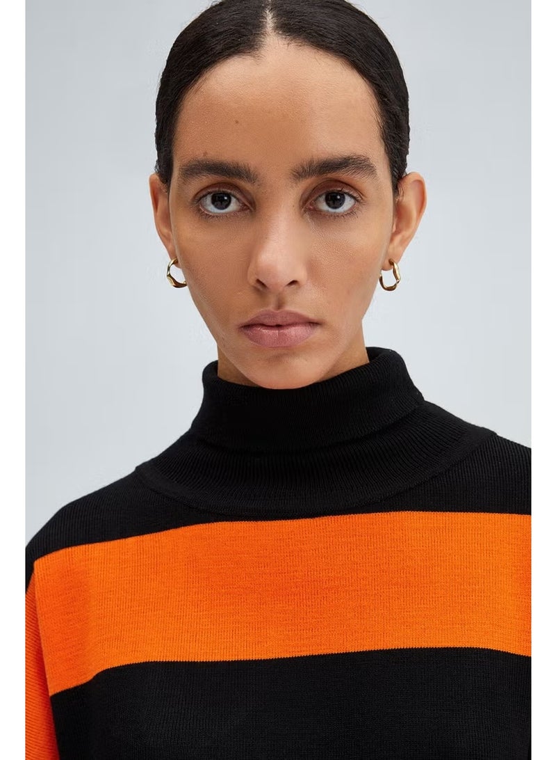 Touche Turtleneck Striped Sweater - Image 2