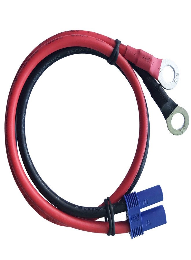 AYECEHI Premium EC5 to O Ring Terminal Extension Cable EC5 Female Plug Connector Cable Car Emergency Power Cord - 50cm/1.6ft - Image 2