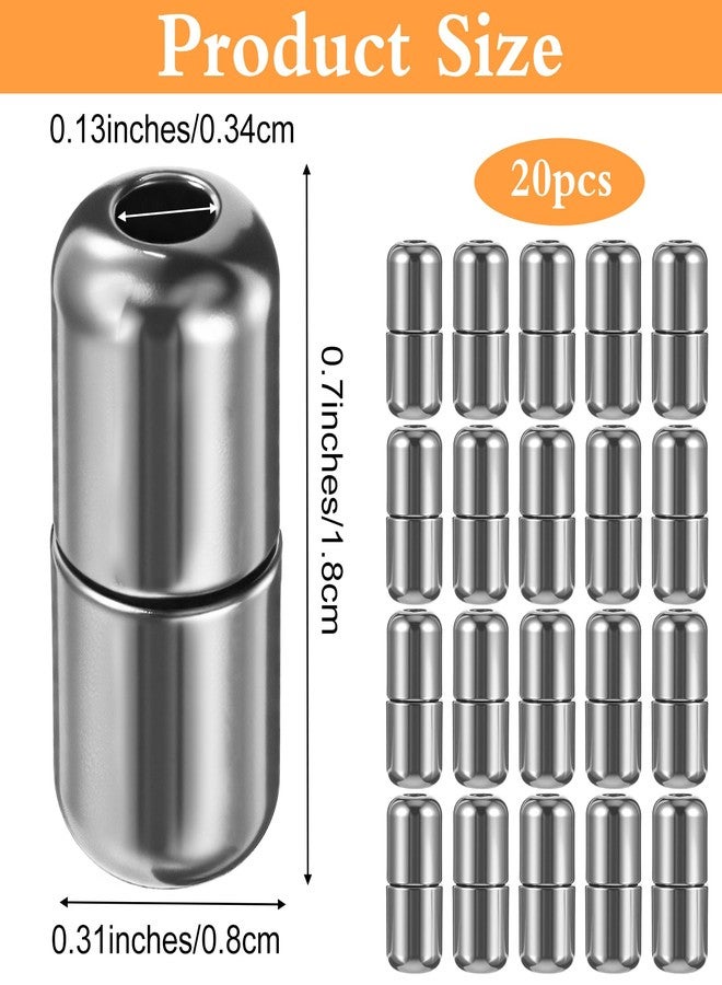 Yuanchu 20Pcs Shoelace Locks Buckle, No Tie Shoe Lace Buckle Zinc Alloy Shoe Lace Turnbuckle for Sneakers, Boots(Silver) - Image 3