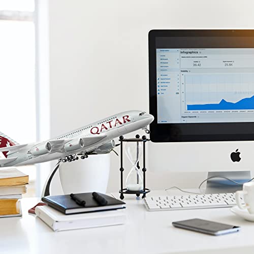 Lose Fun Park 1:160 Scale Large Model Airplane Qatar A380 Plane Models Diecast Airplanes with LED Light for Collection or Gift - Image 5