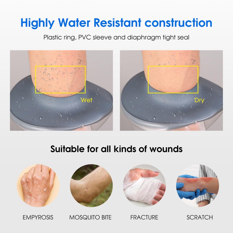 COMFYTHERA Waterproof Hand Cast Cover for Shower Wound Protector Bath Adult Watertight Cast Bag Showering for Surgery Wrist, Finger, Reusable Durable (A-Hand) - Image 5