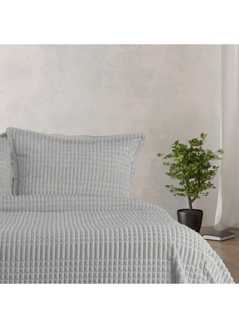 ميرينوس Modern Line Gray Double Bedspread Set