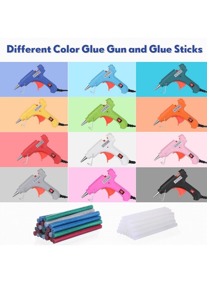 Nuenen 24 Pieces Glue Guns Bulk Mini Hot Glue Guns Craft Glue Guns With Glue Sticks Kids Glue Guns Hot Melt Guns For Arts Crafts Diy School Project Quick Repairs Assorted Color (Assorted Color 24 Pcs) - Image 3