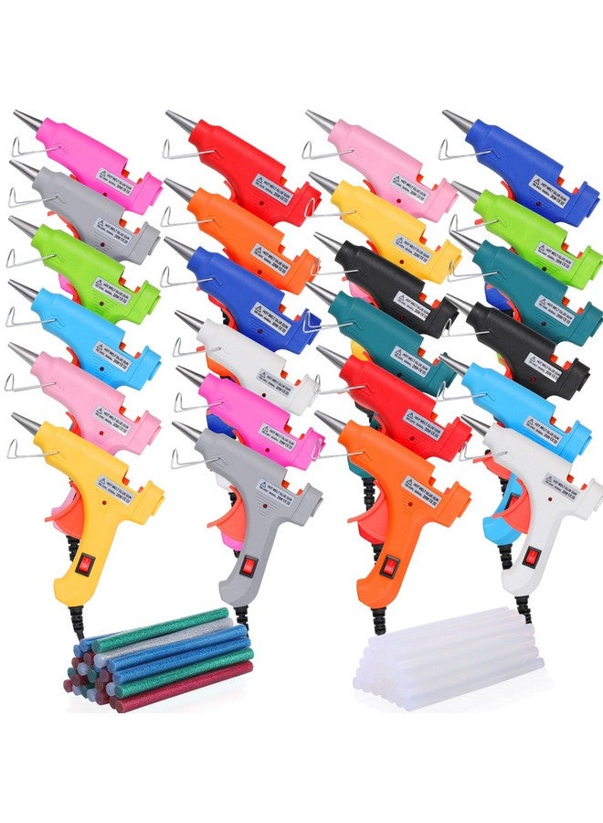 Nuenen 24 Pieces Glue Guns Bulk Mini Hot Glue Guns Craft Glue Guns With Glue Sticks Kids Glue Guns Hot Melt Guns For Arts Crafts Diy School Project Quick Repairs Assorted Color (Assorted Color 24 Pcs) - Image 1