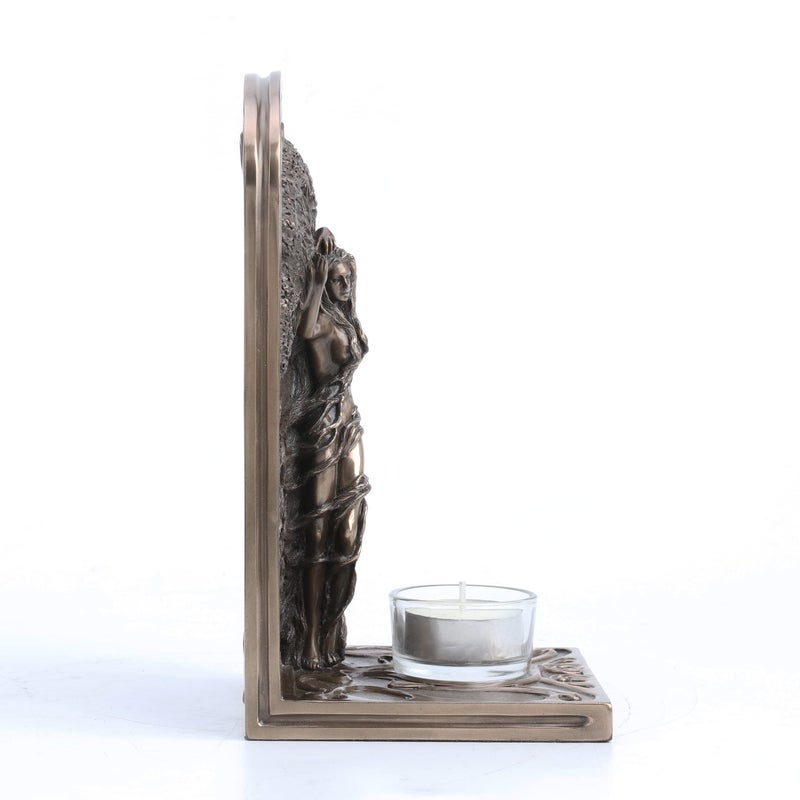 Veronese Design Earth Life Magic Tree of Life Tealight Candle Holder by Selina Fenech Cold Cast Resin Antique Bronze Finish - Image 4