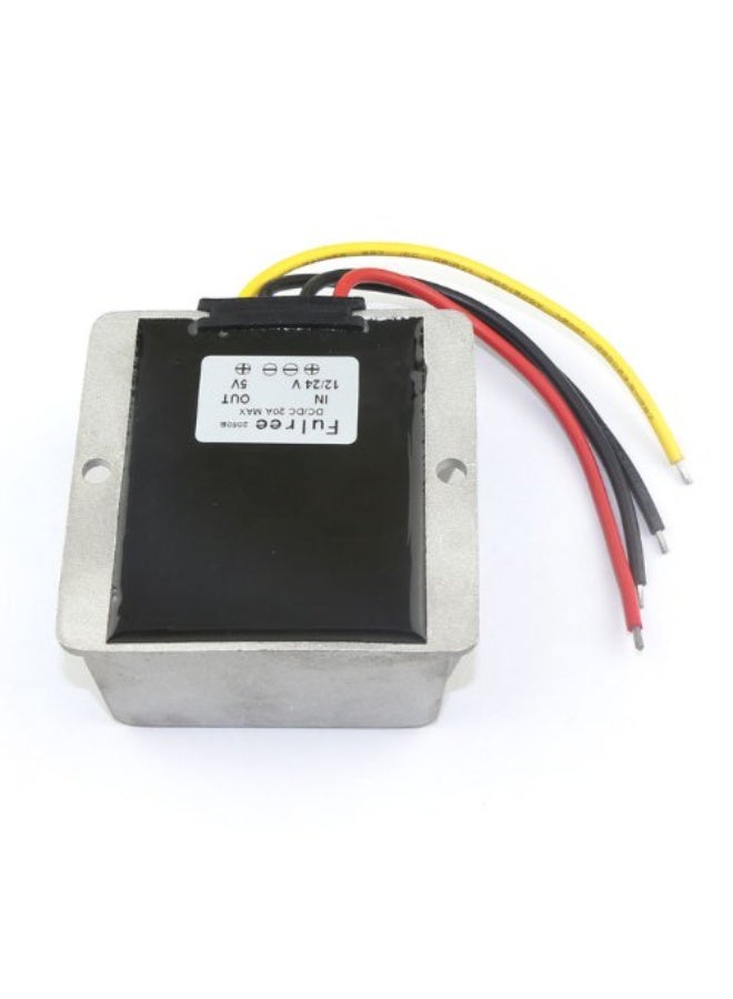 DROK - 90068 DC 12v to 5v Converter, DC-DC 10v-35v 24v to 5 Volt Regulator, 20A Power Supply Module - Image 1